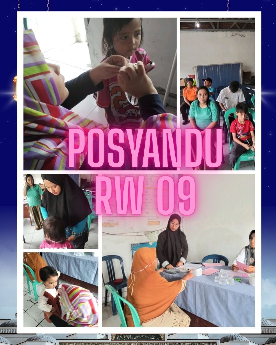 Kegiatan Posyandu RW 09 Kelurahan Pekalangan untuk Memantau Kesehatan Ibu dan Balita