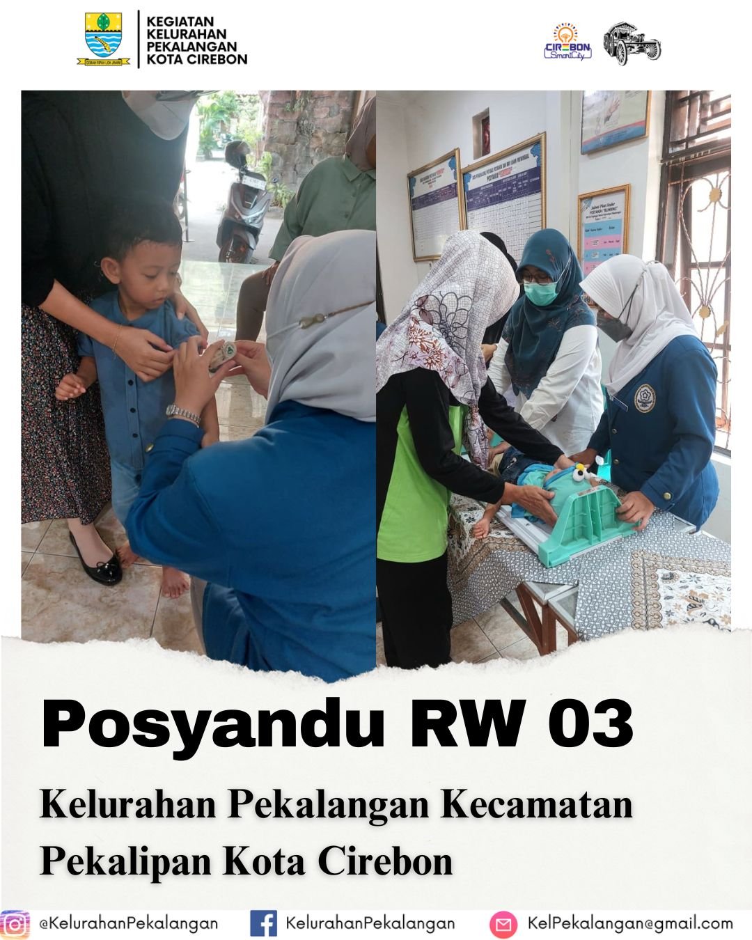 Kegiatan Posyandu RW 03 Kelurahan Pekalangan dalam Upaya Meningkatkan Kesehatan Ibu dan Anak