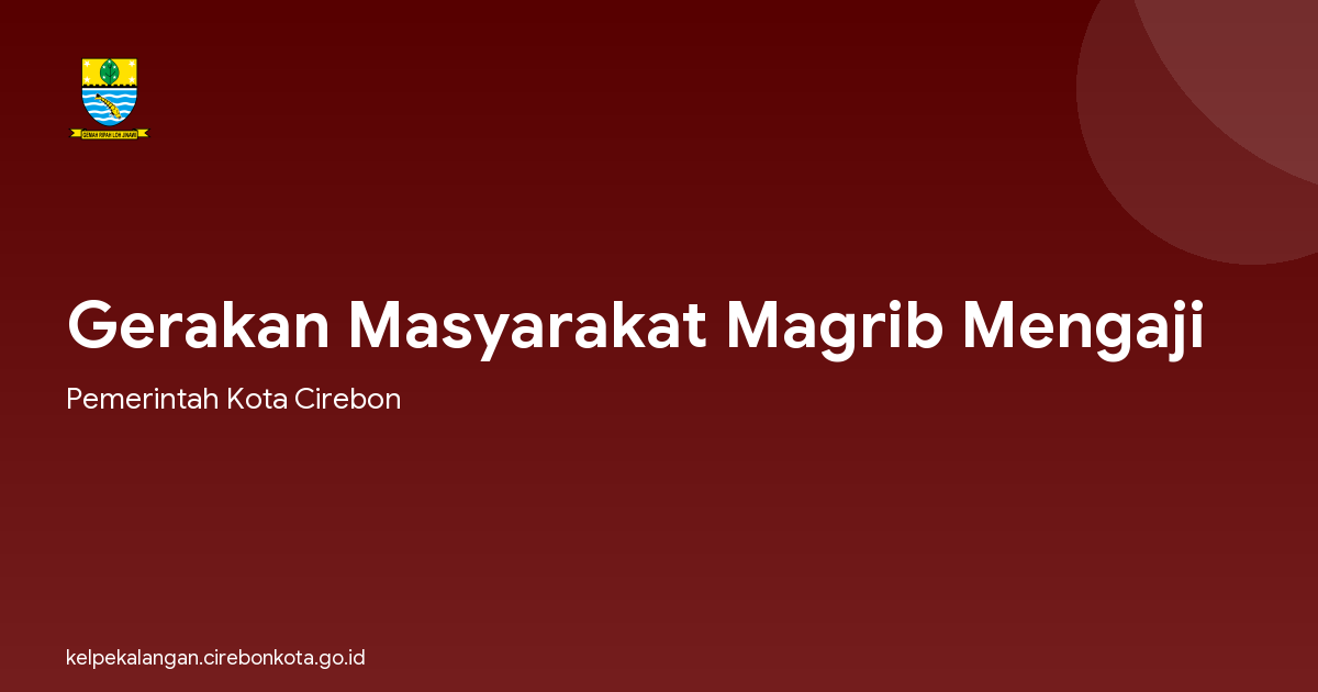Gerakan Masyarakat Magrib Mengaji