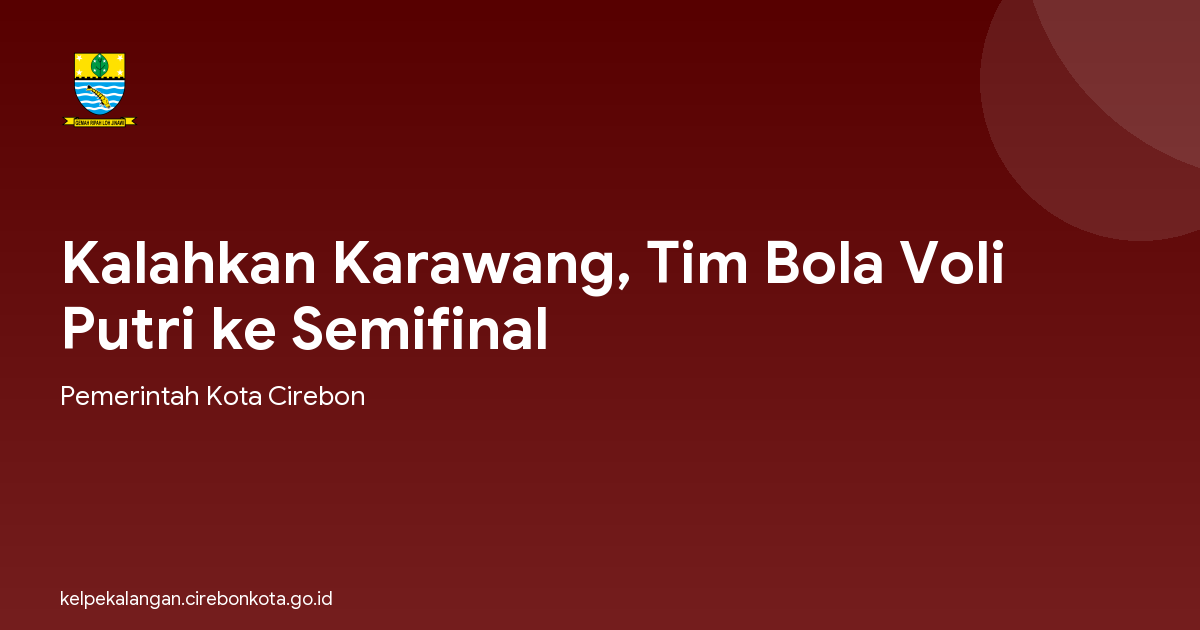 Kalahkan Karawang, Tim Bola Voli Putri ke Semifinal