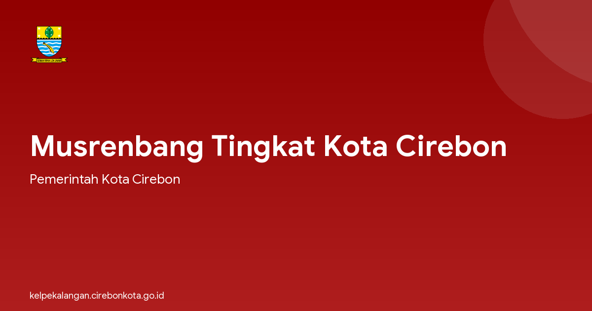 Musrenbang Tingkat Kota Cirebon