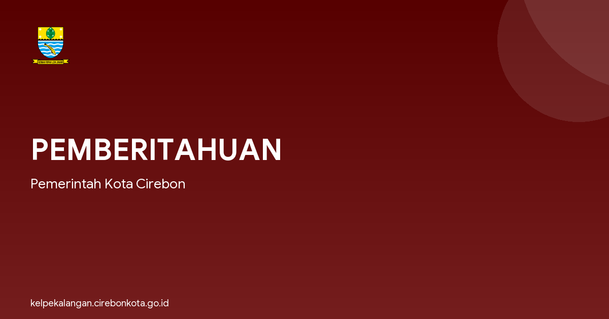 PEMBERITAHUAN