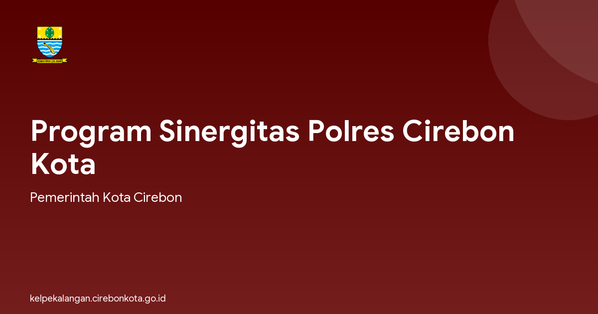 Program Sinergitas Polres Cirebon Kota