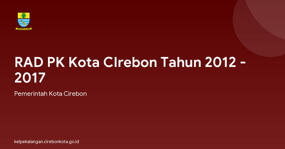 RAD PK Kota CIrebon Tahun 2012 - 2017