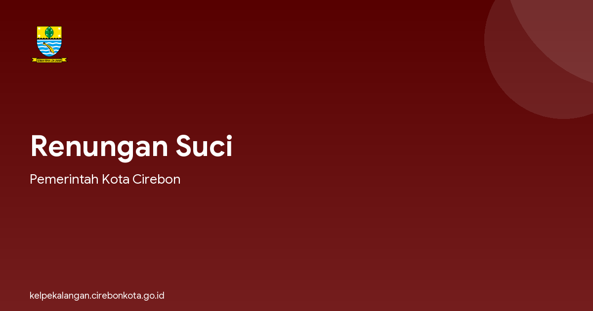 Renungan Suci