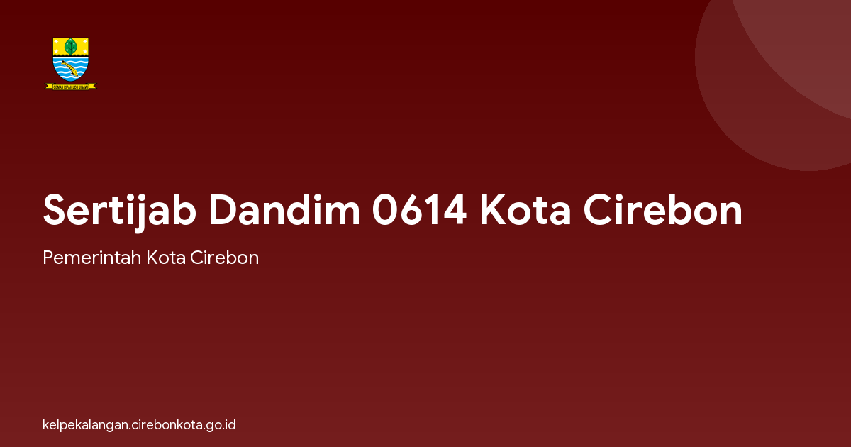 Sertijab Dandim 0614 Kota Cirebon