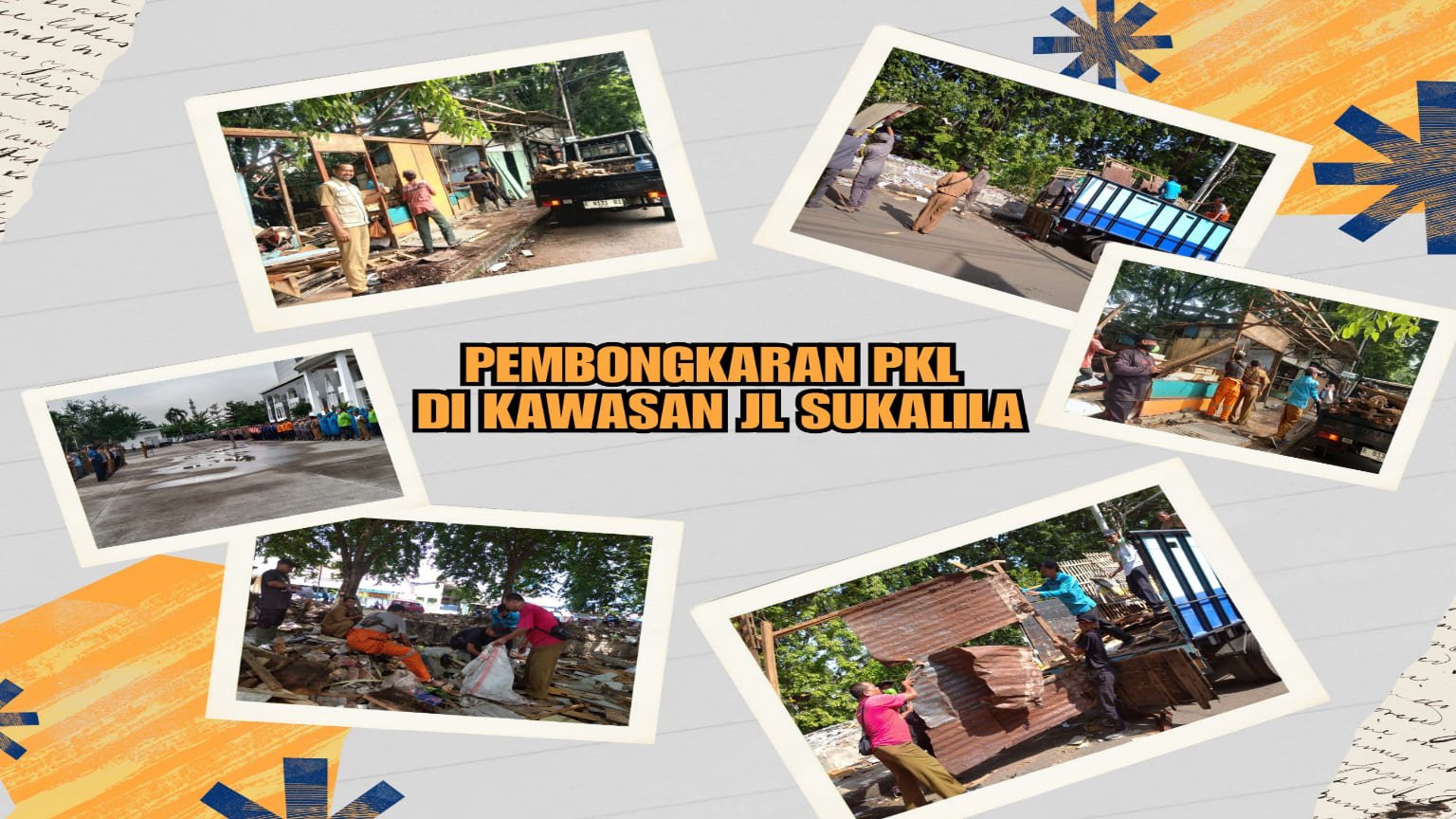 Pembongkaran Lapak Pkl Jl Sukalila