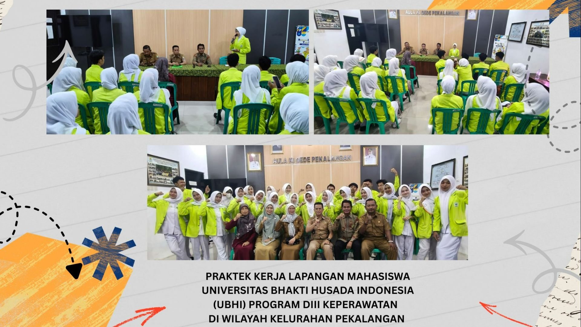 Kelurahan Pekalangan Sambut Mahasiswa PKL dari UBHI Kota Cirebon
