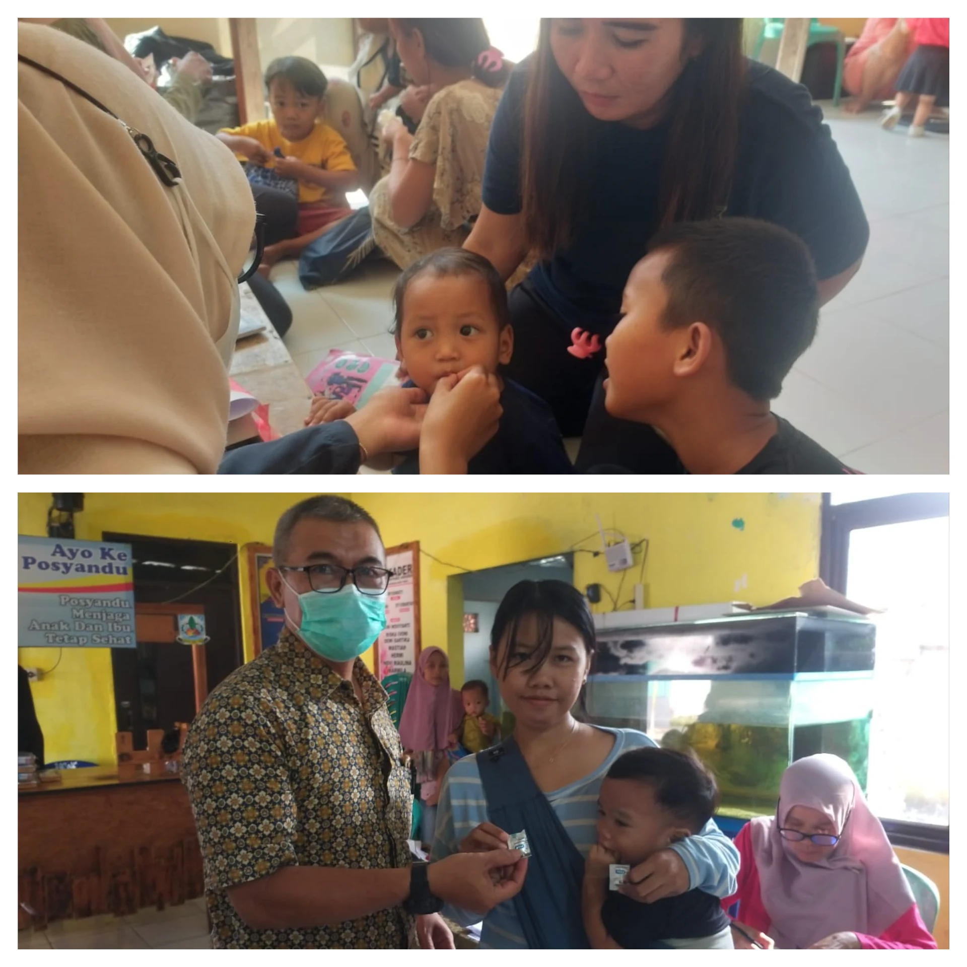 KEGIATAN PEMBERIAN VITAMIN A DAN OBAT CACING DI POSYANDU ANGGREK RW 04 KARANG DAWA TIMUR DAN POSYANDU KENANGA 2 RW 16 KRIYAN TIMUR